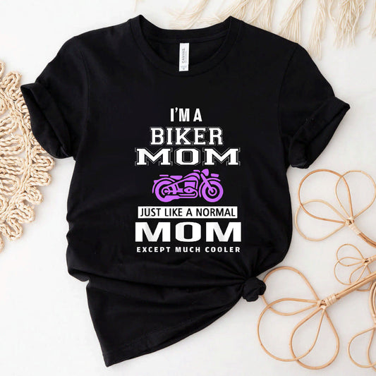 Biker Mom T-Shirt For Motorcycle And Chopper Rider Mother #b07pgvhjlq