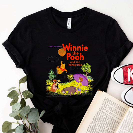 Disney Winnie The Pooh And The Honey Tree Group Poster  T-Shirt