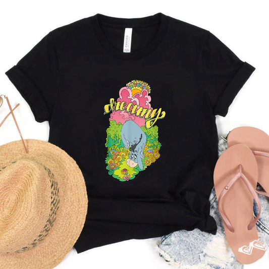 Disney Winnie The Pooh Eeyore Dreamy Floral Poster T-Shirt