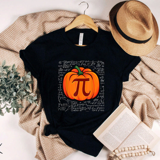 Funny Pi Day Pumpkin Pie Boys Girls Science Math Teacher T-Shirt