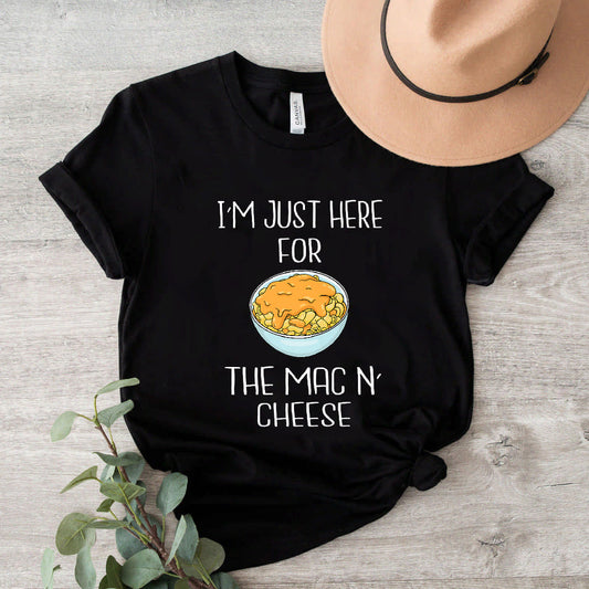 I'm Just Here For The Mac And Cheese Shirt Thanksgiving Food Premium T-Shirt #b09jyqlpvf