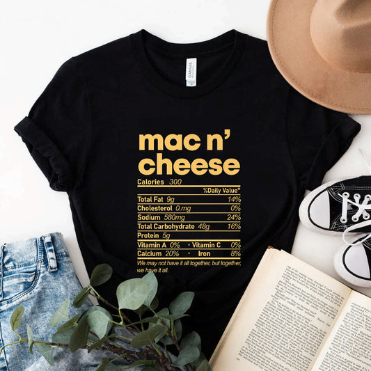 Mac And Cheese Nutrition Funny Thanksgiving Mac N' Cheese Premium T-Shirt #b09lr3zh8h
