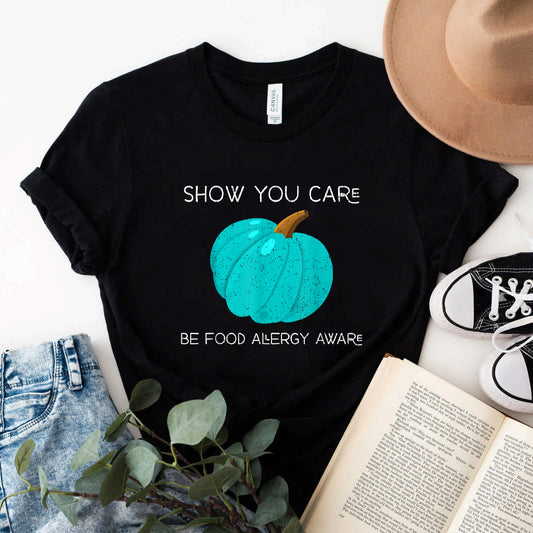 Show You Care, Be Food Allergy Aware - Teal Pumpkin Shirt #b07mm38f18