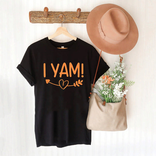 Thanksgiving Matching Couples She'S My Sweet Potato I Yam T-shirt #B09KRVK8XD