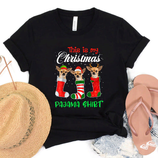 This Is My Christmas Pajama Chihuahua Dog Puppy Lover T-Shirt