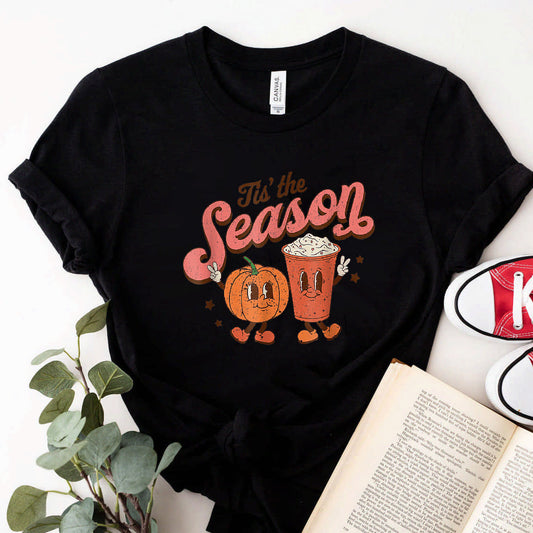 Tis The Season Pumpkin Spice Funny Fall Autumn T-Shirt #b0b7q5zthl