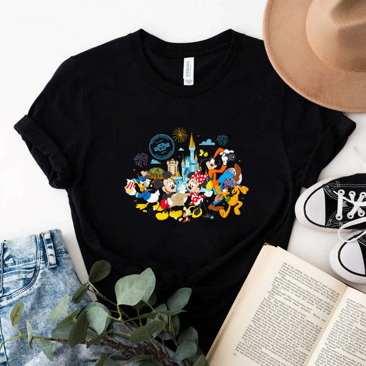 Walt Disney World 50th Anniversary Mickey And Friends T-Shirt #b09p9yf93n
