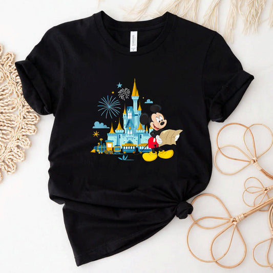 Walt Disney World 50th Anniversary Mickey Magic Castle T-Shirt #b09p9t9wvt
